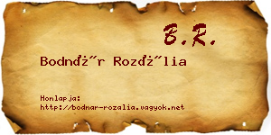Bodnár Rozália névjegykártya